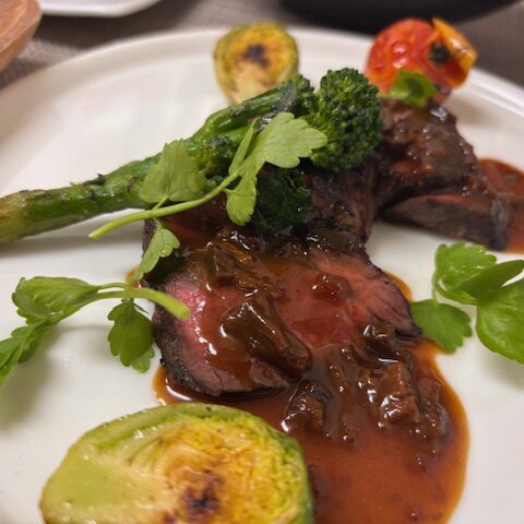 和牛ロースト・ポルチーニソース