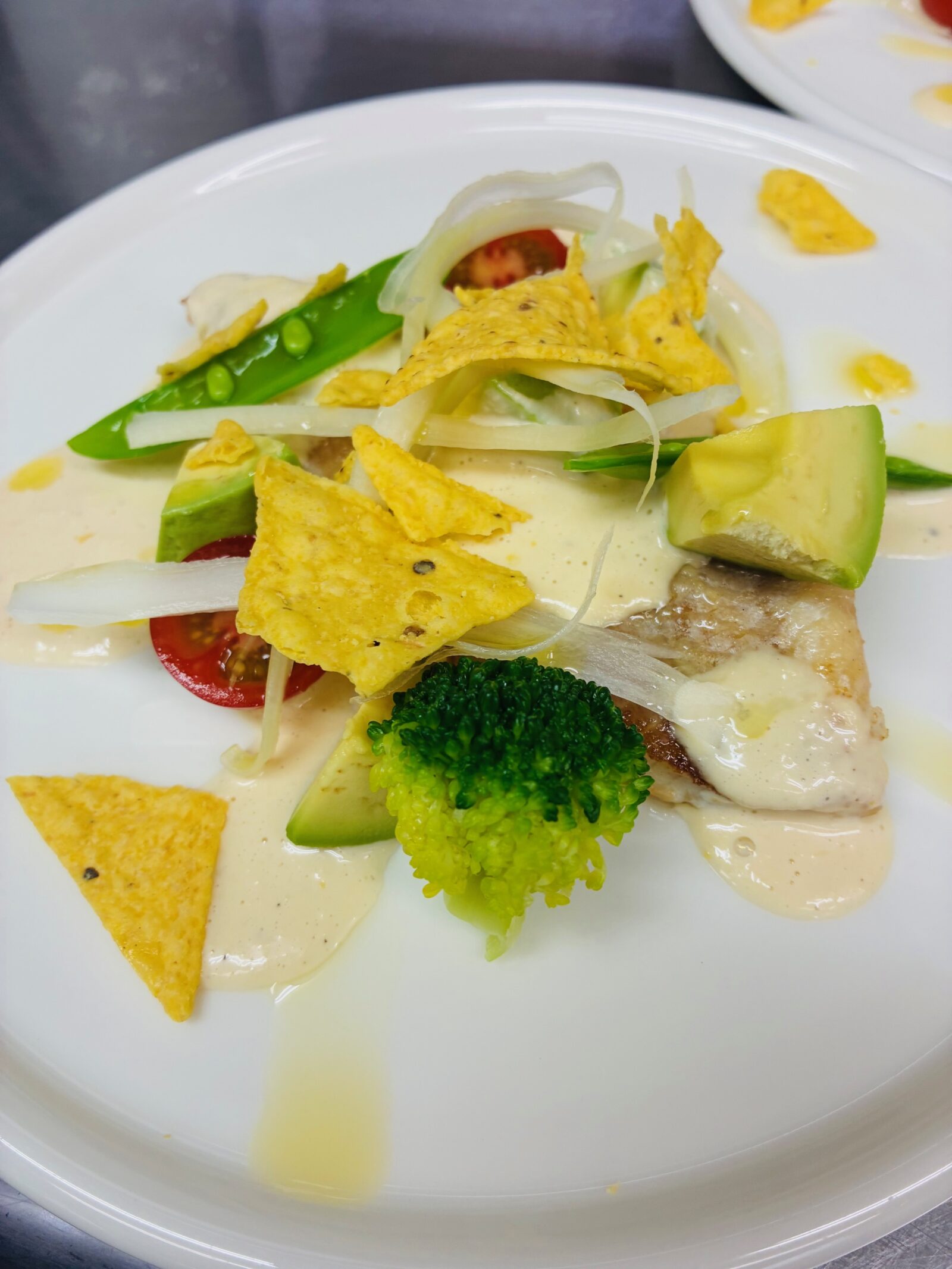 白身魚のシーザーソース